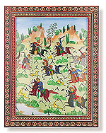 Miniature Painting iran wood work art box khatam inlay carpenter