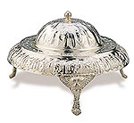 Silver Plated Sugar/Caviar Bowl  iran metal work art work brass silver gold cupper felez iron ahan
