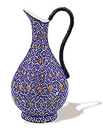 Rose Water Jug iran metal work art work brass silver gold cupper felez iron ahan