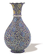 Flower Vase iran metal work art work brass silver gold cupper felez iron ahan