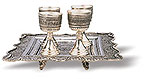 Carved Tray With Cups iran metal work art work brass silver gold cupper felez iron ahan
