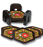 Under Glass pads (Floral Design)  iran textile art work handiwork gift