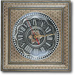 Marquetry Clock (Type I) iran wood work art box khatam inlay carpenter 