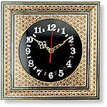 Marquetry Clock (Type II) iran wood work art box khatam inlay carpenter 
