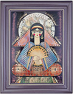 Mirror Decorated Painting (Type II) iran wood work art box khatam inlay carpenter 