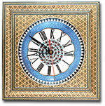 Marquetry Clock (Type IV) iran wood work art box khatam inlay carpenter 