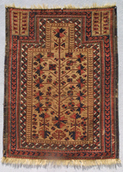 rug carpet iran Timuri Baluch Prayer Rug Northeast Persia 