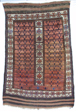 Baluch Rug w/ Ensi Design Northeast Persia