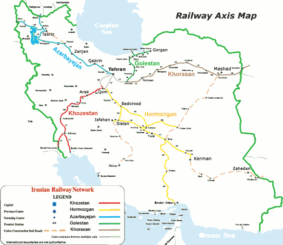 iran rail road, train